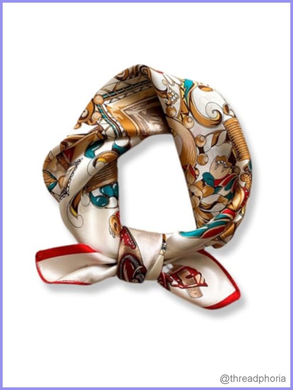 100% Mulberry Silk Neck Scarf Small Square Neckerchief Bandana